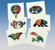 Rainbow Glitter Tattoos  (pack of 144)