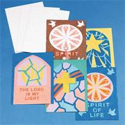 Christian Sand Art Stained Glass Windows  (pack of 12)