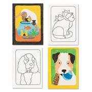 Sand Art Boards 5"x7" - Dogs & Cats  (pack of 12)