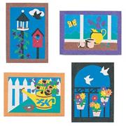 Sand Art Boards 5"x7" - Garden  (pack of 12)