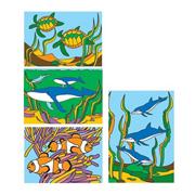 Sand Art Boards 5"x7" - Sea Life  (pack of 12)