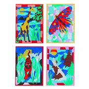 Wild Animal Sand Art Boards (pack of 12)