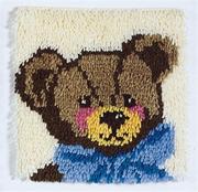 Latch Hook Kit, 12x12 - Bear with Bow