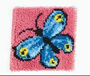 Latch Hook Kit, 12x12 - Butterfly
