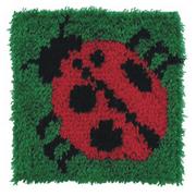 Latch Hook Kit, 12x12 - Ladybug