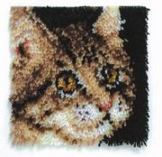 Latch Hook Kit, 12x12 - Tabby
