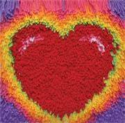 More info about Heart Glow Shaggy Latch Hook Kit Heart Glow Shaggy Latch Hook Kit