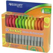 Westcott 5" Scissors for Kids, Pointed Tip  (pack of 12)