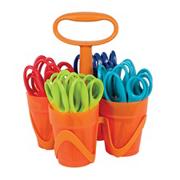 Fiskars� Scissors with Caddy, Pointed Tip  (pack of 24)