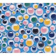 Assorted Color Paste-On Wiggly Eyes 10mm  (pack of 50)
