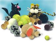 Variegated Animal Pom Poms  (pack of 300)