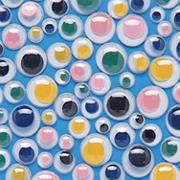Assorted Color Paste-On Wiggly Eyes (pack of 100)