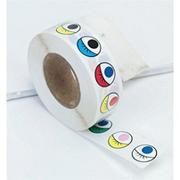 Colored Eye Stickers  (roll of 1000)