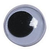Black Paste-On Wiggly Eyes, 5mm  (pack of 100)