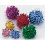 Pom Poms 1/2" - Glitter  (pack of 80)