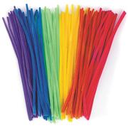 Chenille Stems 12"x6mm - Neon Colors  (pack of 100)
