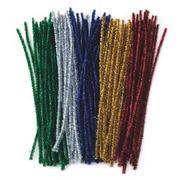 Chenille Stems 12"x6mm - Sparkle  (pack of 100)