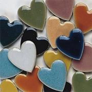 1" Heart Shaped Tile 10-lb.  (bag of 1000)