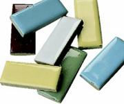 1"x1/2" Mosaic Tile Shapes - Rectangle, 5lb.  (bag of 580)