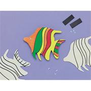 Tropical Fish Wood Magnet Craft Kit (makes 12)