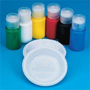 Acrylic Paint 3/4oz, Asst. w/Cups (pack of 6)