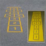 Hopscotch with Home Stencil