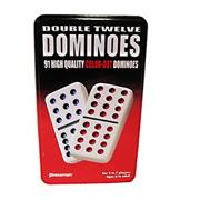 Double Twelve Dominoes in Tin