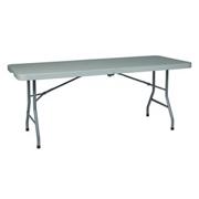 Folding 6' Resin Table with Wheels