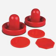 Replacement Air Hockey Pusher and Pucks Set (set of 6)