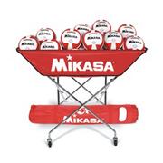 Mikasa� VQ2000 Red/White Volleyballs with Cart Pack