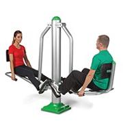 Dual Leg Press Outdoor Exercise Station