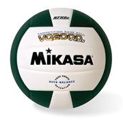 Mikasa� Competition Volleyball, Green/White