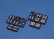 Double-Nine Wooden Dominoes  (set of 55)