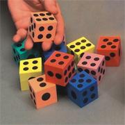 1-1/2" Foam Dice  (dozen)