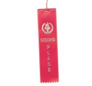 Award Ribbons Second Place-Red  (pack of 50)