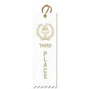 Award Ribbons Third Place-Yellow  (pack of 50)