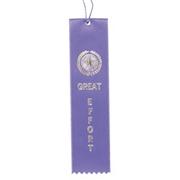 Award Ribbons Great Effort-Purple  (pack of 50)