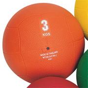 Rubber Medicine Ball, 6.6-lbs