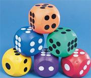 Spectrum� 4" Rubber Dice (set of 6)