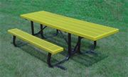 8' wheelchair end-access picnic table