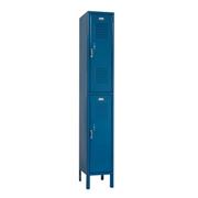 Two-Tier, 1-Wide, 12"x12"x72" Solid-Door Metal Lockers