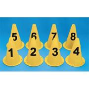 9" Numbered Cones  (set of 8)