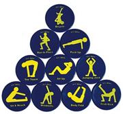 Fitness Spots  (set of 10)