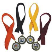 Soccer Award Medals with Neck Ribbons  (pack of 6)