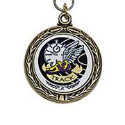 Track & Field Award Medals with Neck Ribbons  (pack of 6)