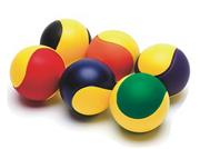 Two-Color Foam Balls, 2-3/4"  (set of 6)
