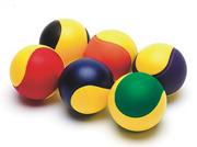Two-Color Foam Balls, 3-1/2"  (set of 6)