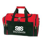 Oversized Duffel Bag, Red/Black w/ S&S� Logo