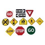 Traffic Sign Floor Markers  (set of 12)