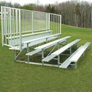 Bleachers, 5 Row/68 Seat 21' with Rail